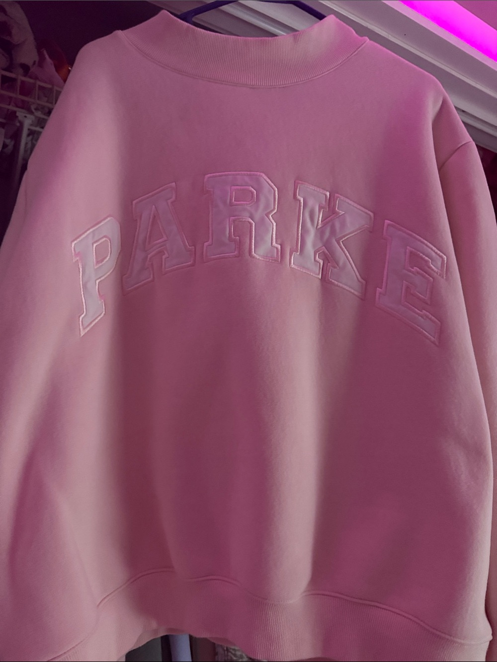 Parker Pink Crewneck Sweatshirt